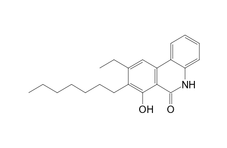 9-Ethyl-8-heptyl-7-hydroxyphenanthridin-6(5H)-one
