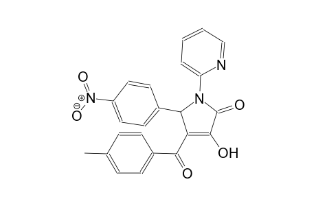 3-hydroxy-4-(4-methylbenzoyl)-5-(4-nitrophenyl)-1-(2-pyridinyl)-1,5-dihydro-2H-pyrrol-2-one