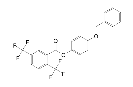 2,5-Ditrifluoromethylbenzoic acid, 4-benzyloxyphenyl ester