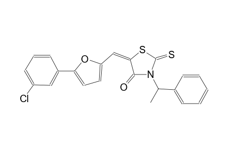 4-thiazolidinone, 5-[[5-(3-chlorophenyl)-2-furanyl]methylene]-3-(1-phenylethyl)-2-thioxo-, (5E)-