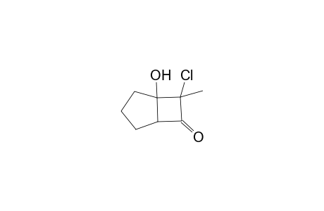 7-Chloro-1-hydroxy-7-methylbicyclo(3.2.0)hept-6-one