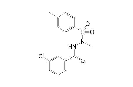 N-(3-Chlorobenzoyl)-N'-methyl-N'-(4-methylbenzenesulfonyl)hydrazine