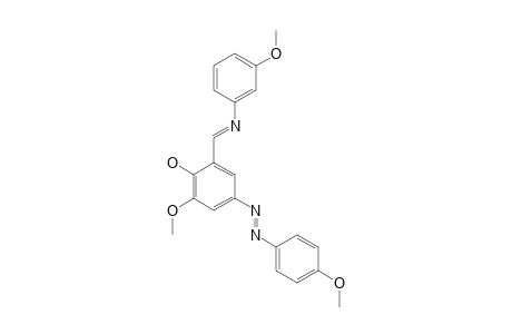 2-METHOXY-4-(4-METHOXYPHENYLAZO)-6-[(3-METHOXYPHENYLIMINO)-METHYL]-PHENOL