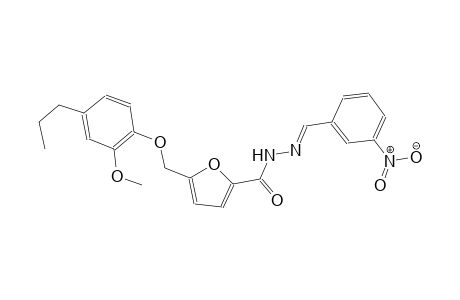 5-[(2-methoxy-4-propylphenoxy)methyl]-N'-[(E)-(3-nitrophenyl)methylidene]-2-furohydrazide