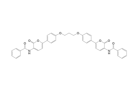 1,3-Bis[4-(3-benzoylamino-2-oxo-2H-pyran-6-yl)phenoxy]-propane