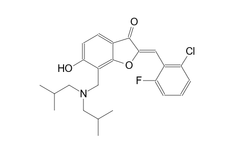 3(2H)-benzofuranone, 7-[[bis(2-methylpropyl)amino]methyl]-2-[(2-chloro-6-fluorophenyl)methylene]-6-hydroxy-, (2Z)-