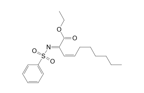 3-Decenoic acid, 2-[(phenylsulfonyl)imino]-, ethyl ester, (Z,E)-