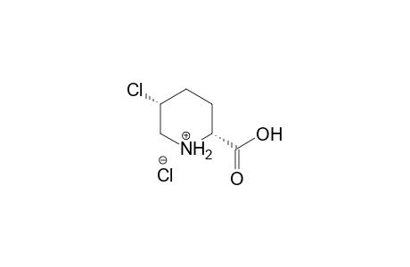 (2R,5R)-2-carboxy-5-chloropiperidinium chloride