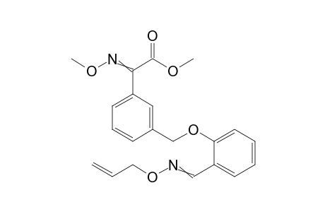 Benzeneacetic acid, alpha-(methoxyimino)-3-[[2-[[(2-propenyloxy)imino]methyl]phenoxy]methyl]-, methyl ester