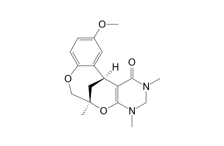 3,4,6a,7-Tetrahydro-6,13-methano-11-methoxy-2,4,6-trimethyl-13H-benzodioxonino[5,6-d]pyrimidine-1(2H)-one