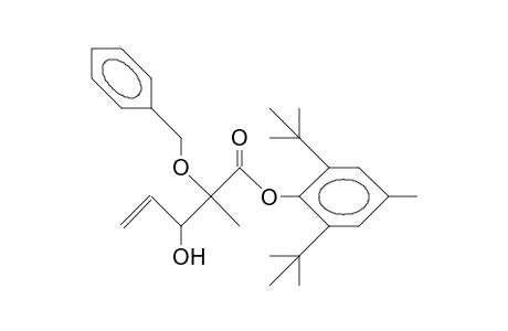 (2RS, 3Sr)-2-benzyloxy-3-hydroxy-2-methyl-pent-4-enoic acid, 4'-methyl-2',6'-di-tert-butyl-phenyl ester
