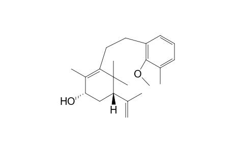 (+)-(1S,5S)-5-Isopropenyl-3-[2-(2-methoxy-3-methylphenyl)ethyl]-2,4,4-trimethylcyclohex-2-enol