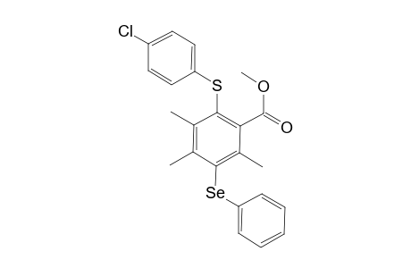 Methyl 2-[(4-Chlorophenyl)sulfanyl]-3,4,6-trimethyl-5-(phenylselanyl)benzoate