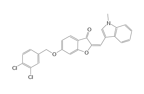 3(2H)-benzofuranone, 6-[(3,4-dichlorophenyl)methoxy]-2-[(1-methyl-1H-indol-3-yl)methylene]-, (2E)-