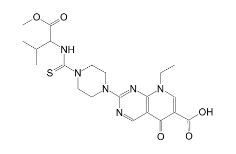 8-ethyl-2-[4-({[1-(methoxycarbonyl)-2-methylpropyl]amino}carbothioyl)-1-piperazinyl]-5-oxo-5,8-dihydropyrido[2,3-d]pyrimidine-6-carboxylic acid