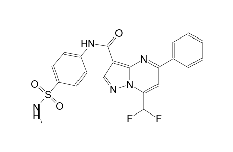 7-(difluoromethyl)-N-{4-[(methylamino)sulfonyl]phenyl}-5-phenylpyrazolo[1,5-a]pyrimidine-3-carboxamide