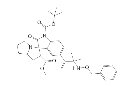 1-tert-Butyl 2'-methyl 5-(1-{1-[(benzyloxy)amino]-1-methylethyl}vinyl)-2-oxo-1',2',5',6',7',7a'-hexahydrospiro[indole-3,3'-pyrrolizine]-1,2'(2H)-dicarboxylate