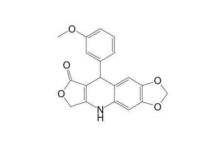 9-(3-Methoxyphenyl)-6,9-dihydro[1,3]dioxolo[4,5-g]furo[3,4-b]quinolin-8(5H)-one