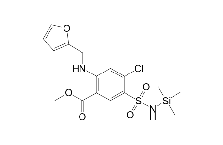 4-Chloro-2-(2-furanylmethylamino)-5-(trimethylsilylsulfamoyl)benzoic acid methyl ester