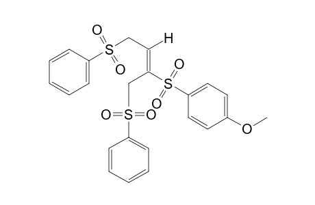 (E)-p-{{3-(phenylsulfonyl)-1-[(phenylsulfonyl)methyl]propenyl}sulfonyl}anisole