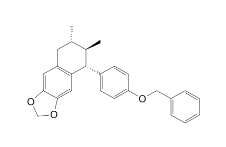Naphtho[2,3-d]-1,3-dioxole, 5,6,7,8-tetrahydro-6,7-dimethyl-5-[4-(phenylmethoxy)phenyl]-, (5.alpha.,6.beta.,7.alpha.)-(.+-.)-