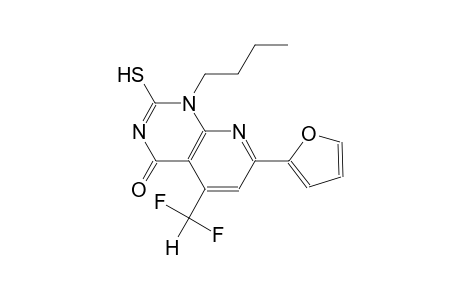pyrido[2,3-d]pyrimidin-4(1H)-one, 1-butyl-5-(difluoromethyl)-7-(2-furanyl)-2-mercapto-