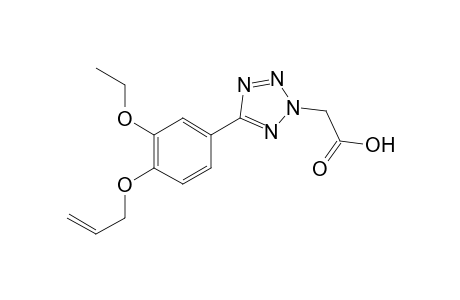 2-{5-[3-ethoxy-4-(prop-2-en-1-yloxy)phenyl]-2H-1,2,3,4-tetrazol-2-yl}acetic acid