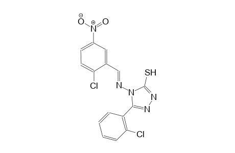 4-{[(E)-(2-chloro-5-nitrophenyl)methylidene]amino}-5-(2-chlorophenyl)-4H-1,2,4-triazole-3-thiol