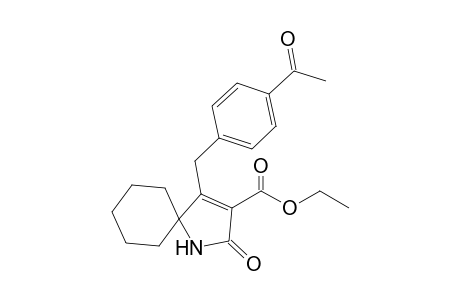 4-(4-Acetylbenzyl)-2-oxo-1-azaspiro[4.5]dec-3-ene-3-carboxylic acid ethyl ester