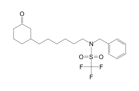 1,1,1-trifluoro-N-[6-(3-oxocyclohexyl)hexyl]-N-(phenylmethyl)methanesulfonamide