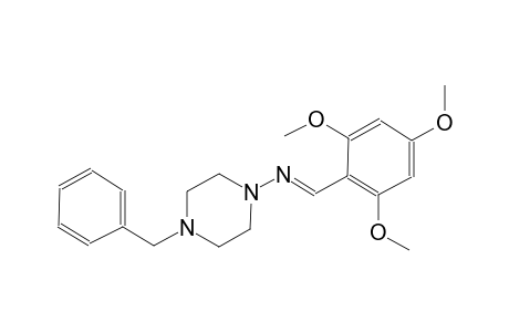 N-(4-benzyl-1-piperazinyl)-N-[(E)-(2,4,6-trimethoxyphenyl)methylidene]amine