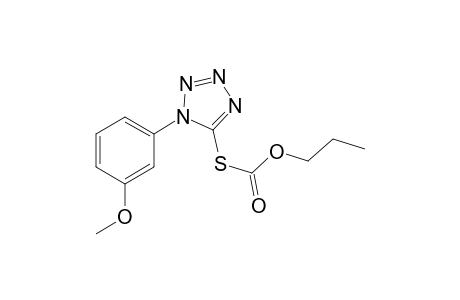 Carbonothioic acid, S-[1-(3-methoxyphenyl)-1H-tetrazol-5-yl]O-propyl ester