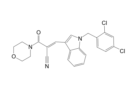 (E)-3-[1-(2,4-dichlorobenzyl)indol-3-yl]-2-(morpholine-4-carbonyl)acrylonitrile