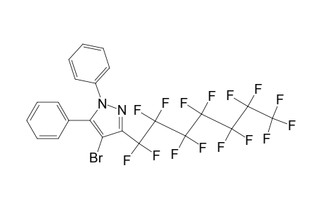 1H-Pyrazole, 4-bromo-3-(pentadecafluoroheptyl)-1,5-diphenyl-