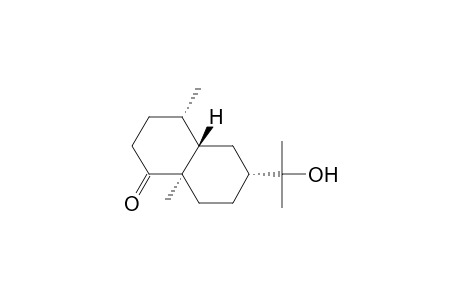 1(2H)-Naphthalenone, octahydro-6-(1-hydroxy-1-methylethyl)-4,8a-dimethyl-, [4S-(4.alpha.,4a.beta.,6.alpha.,8a.alpha.)]-