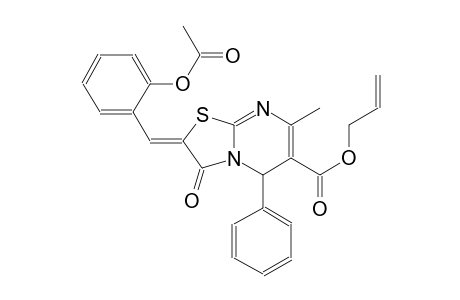 allyl (2Z)-2-[2-(acetyloxy)benzylidene]-7-methyl-3-oxo-5-phenyl-2,3-dihydro-5H-[1,3]thiazolo[3,2-a]pyrimidine-6-carboxylate