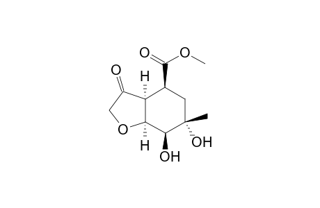 (3aS,4S,6S,7S,7aS)-6,7-Dihydroxy-6-methyl-3-oxo-octahydro-benzofuran-4-carboxylic acid methyl ester