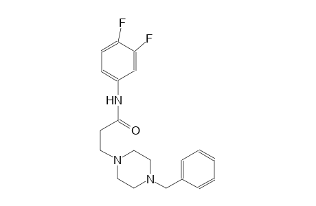 1-piperazinepropanamide, N-(3,4-difluorophenyl)-4-(phenylmethyl)-