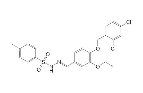 N'-((E)-{4-[(2,4-dichlorobenzyl)oxy]-3-ethoxyphenyl}methylidene)-4-methylbenzenesulfonohydrazide