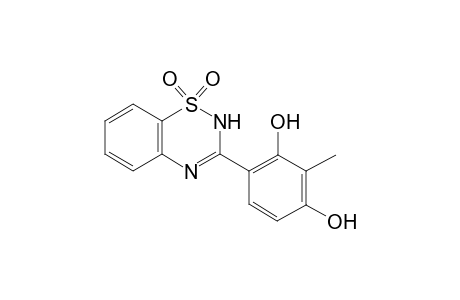 4-(1,1-dioxo-2H-1,2,4-benzothiadiazin-3-yl)-2-methylbenzene-1,3-diol