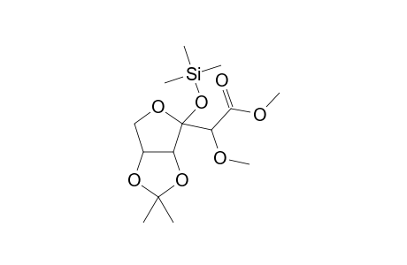 (2SR)-Methyl 4,5-O-isopropylidene-3-O-trimethylsilyl-.beta.,D-erythro-glycero-3,6-furanso-3-hexulosonate