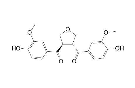 (3R,4R)-3,4-Bis(4-hydroxy-3-methoxybenzoyl)tetrahydrofuran
