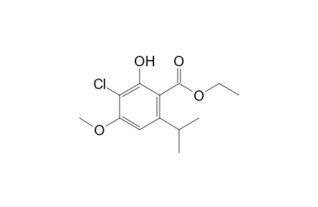 Ethyl 3-chloro-2-hydroxy-6-isopropyl-4-methoxybenzoate