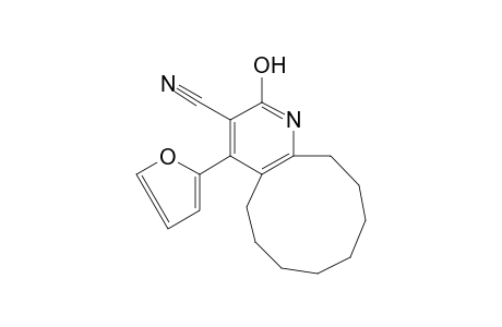 4-(2-FURYL)-2-HYDROXY-5,6,7,8,9,10,11,12-OCTAHYDROCYCLODECA[b]PYRIDINE-3-CARBONITRILE