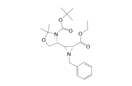 ETHYL-(2R,3S,4'R)-(-)-1-BENZYL-3-(3'-TERT.-BUTYLOXYCARBONYL-2',2'-DIMETHYLOXAZOLIDIN-4'-YL)-AZIRIDINE-2-CARBOXYLATE
