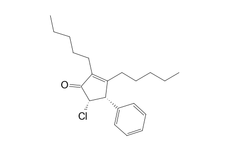 cis-5-Chloro-2,3-dipentyl-4-phenylcyclopent-2-enone