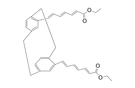 4,15-BIS-[(1E,3E,5E)-6-(ETHOXYCARBONYL)-HEXA-1,3,5-TRIENYL]-[2.2]-PARACYCLOPHANE