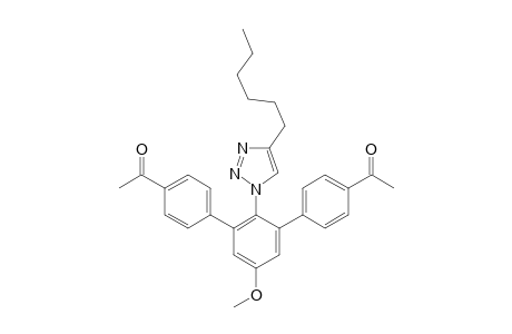 1-[4-Acetyl-2'-(4-hexyl-1,2,3-triazol-1-yl)-5'-methoxy-[1,1';3',1'']terphenyl-4''-yl]ethanone
