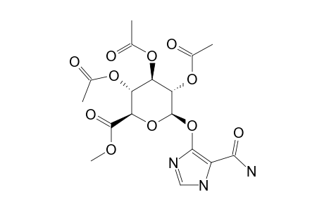 4(5)-(METHYL-2,3,4-TRI-O-ACETYL-GLUCOPYRANOSYLURONATE)-1H-IMIDAZOLE-5(4)-CARBOXAMIDE