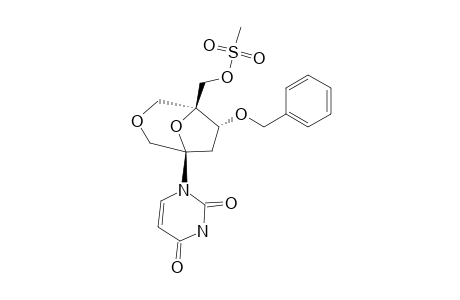 (1S,5R,6S)-6-BENZYLOXY-5-METHANESULFONYLOXYMETHYL-1-(URACIL-1-YL)-3,8-DIOXABICYCLO-[3.2.1]-OCTANE